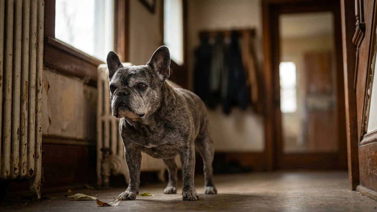 Senior cat with contemplative expression representing cognitive health